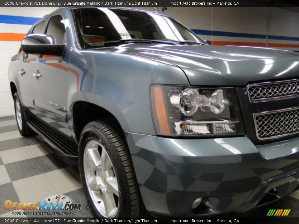 2008 Chevrolet Avalanche LTZ Blue Granite Metallic / Dark Titanium/Light Titanium Photo #2