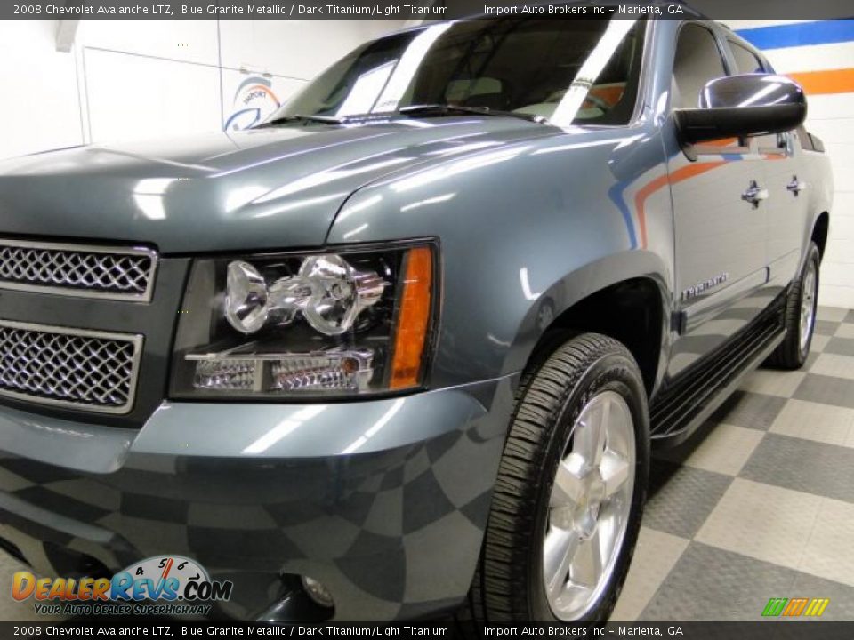 2008 Chevrolet Avalanche LTZ Blue Granite Metallic / Dark Titanium/Light Titanium Photo #3