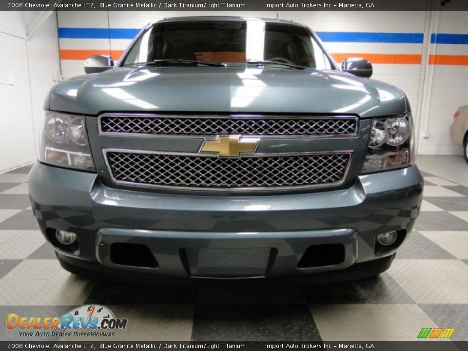 2008 Chevrolet Avalanche LTZ Blue Granite Metallic / Dark Titanium/Light Titanium Photo #4