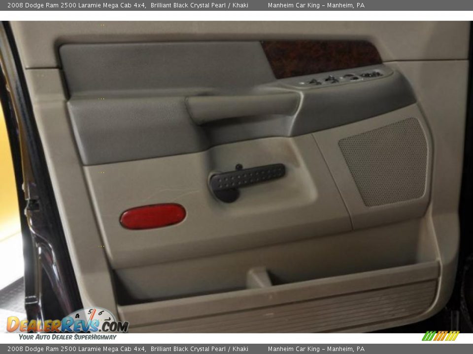 2008 Dodge Ram 2500 Laramie Mega Cab 4x4 Brilliant Black Crystal Pearl / Khaki Photo #10