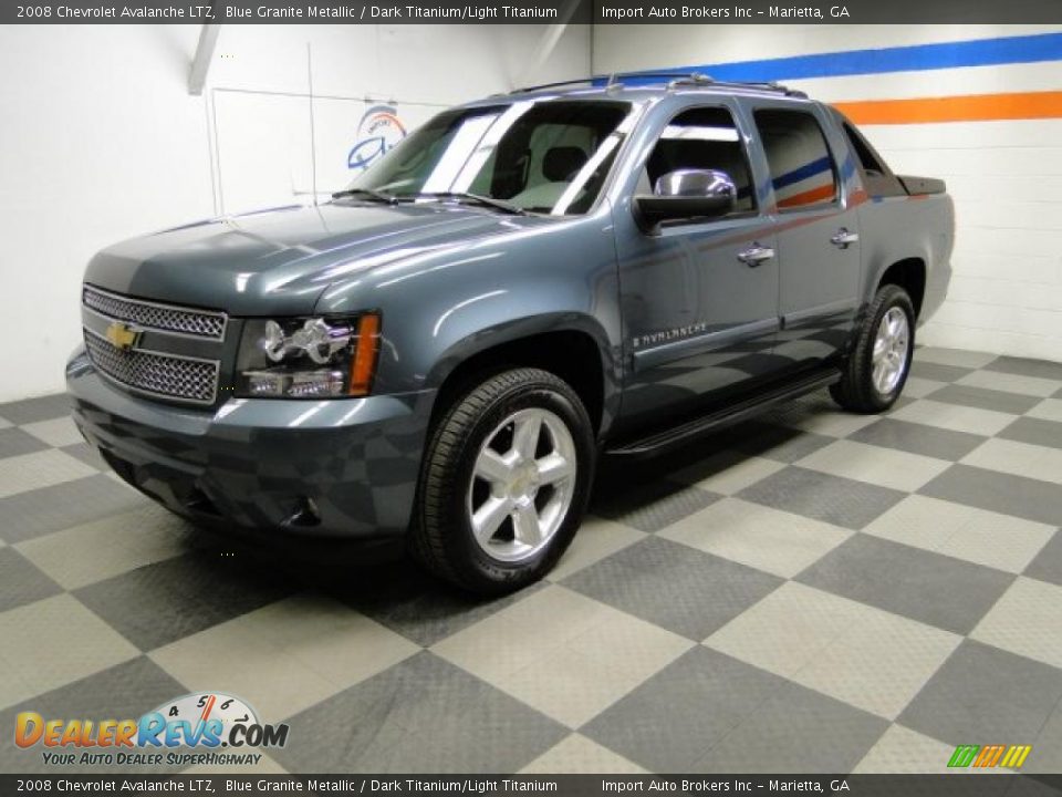 2008 Chevrolet Avalanche LTZ Blue Granite Metallic / Dark Titanium/Light Titanium Photo #6