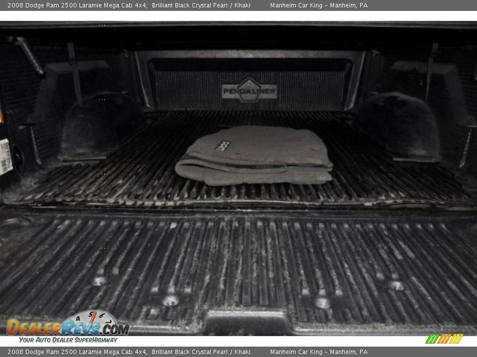 2008 Dodge Ram 2500 Laramie Mega Cab 4x4 Brilliant Black Crystal Pearl / Khaki Photo #13
