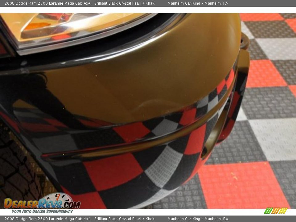 2008 Dodge Ram 2500 Laramie Mega Cab 4x4 Brilliant Black Crystal Pearl / Khaki Photo #18