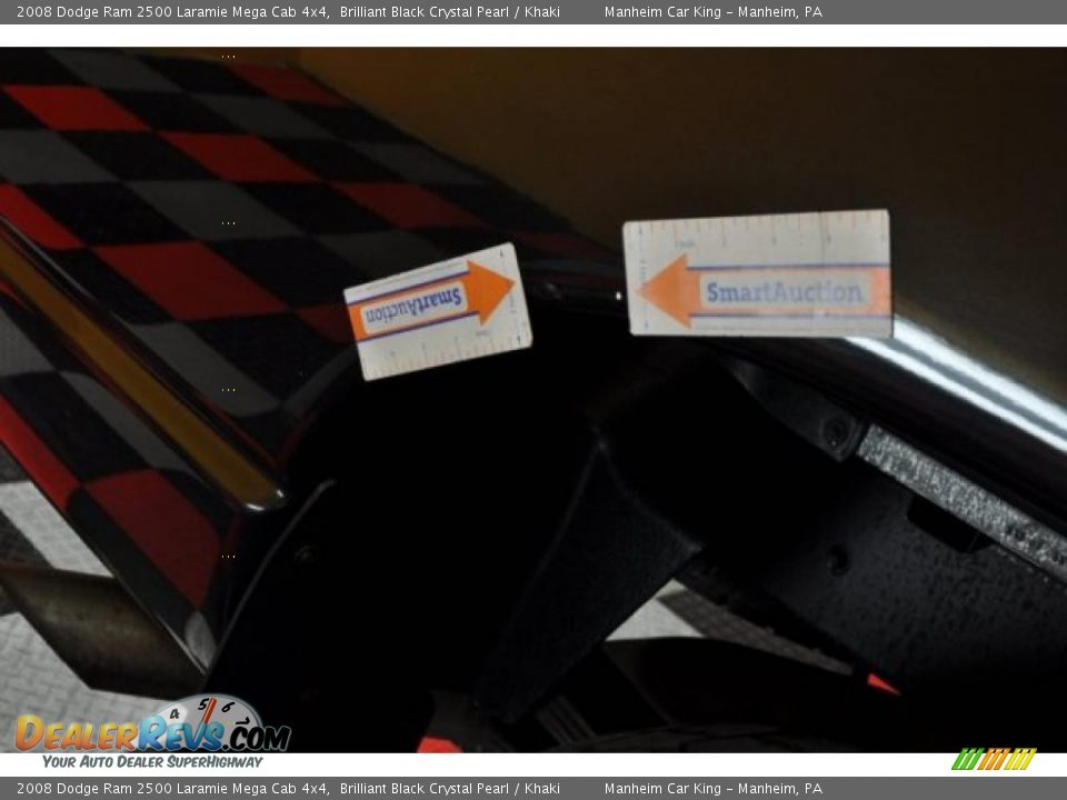 2008 Dodge Ram 2500 Laramie Mega Cab 4x4 Brilliant Black Crystal Pearl / Khaki Photo #20
