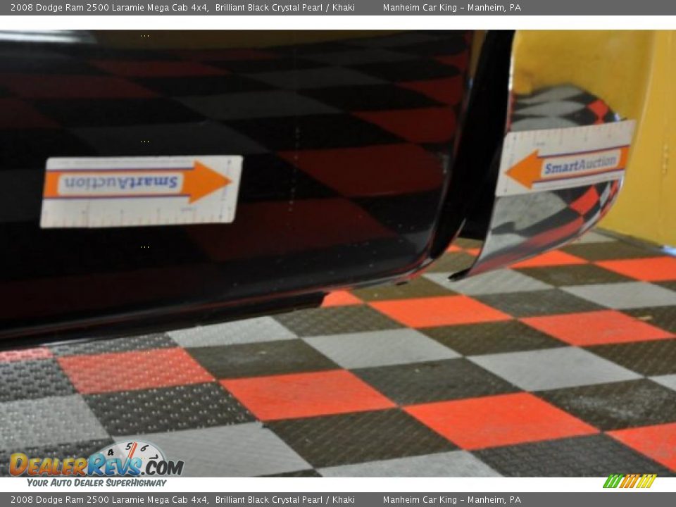 2008 Dodge Ram 2500 Laramie Mega Cab 4x4 Brilliant Black Crystal Pearl / Khaki Photo #21