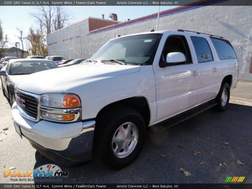 2005 GMC Yukon XL SLT 4x4 Summit White / Pewter/Dark Pewter Photo #1