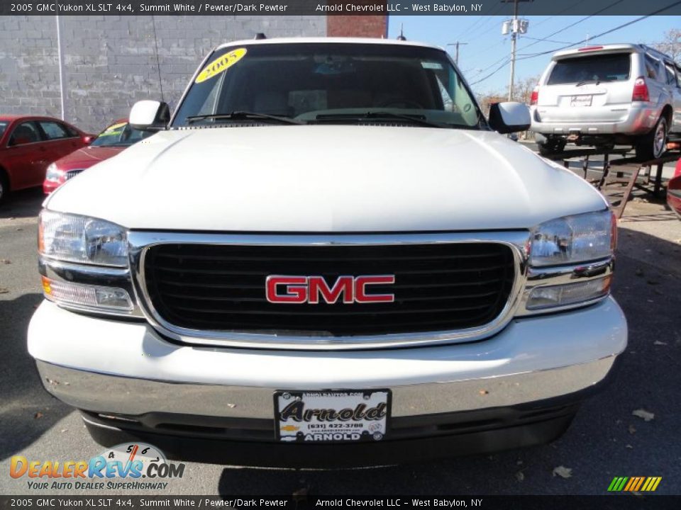 2005 GMC Yukon XL SLT 4x4 Summit White / Pewter/Dark Pewter Photo #2