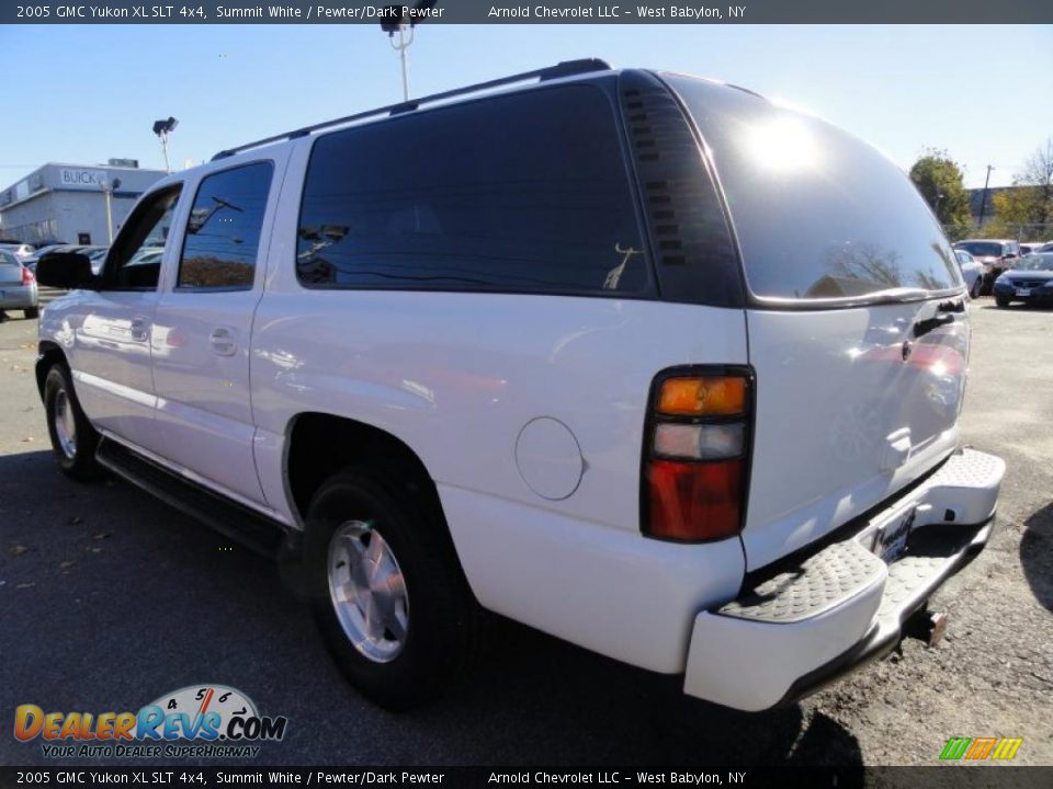 2005 GMC Yukon XL SLT 4x4 Summit White / Pewter/Dark Pewter Photo #3
