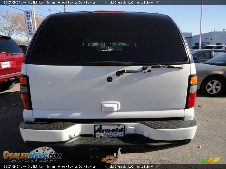 2005 GMC Yukon XL SLT 4x4 Summit White / Pewter/Dark Pewter Photo #4