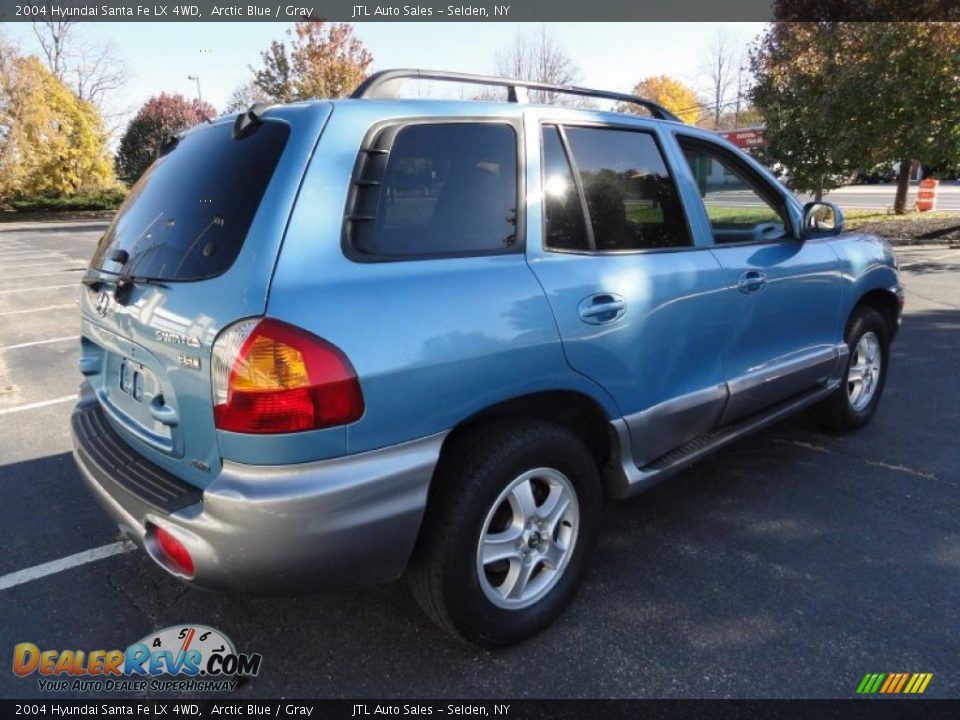 Arctic Blue 2004 Hyundai Santa Fe LX 4WD Photo #6