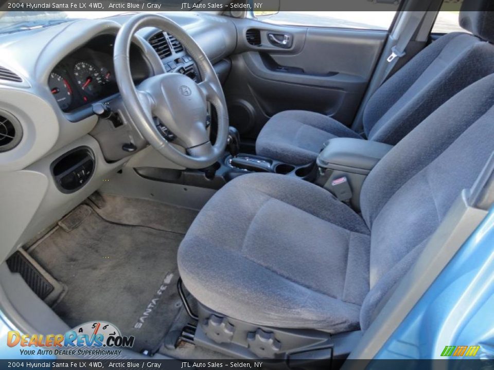Gray Interior - 2004 Hyundai Santa Fe LX 4WD Photo #12