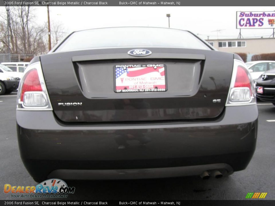 2006 Ford Fusion SE Charcoal Beige Metallic / Charcoal Black Photo #8