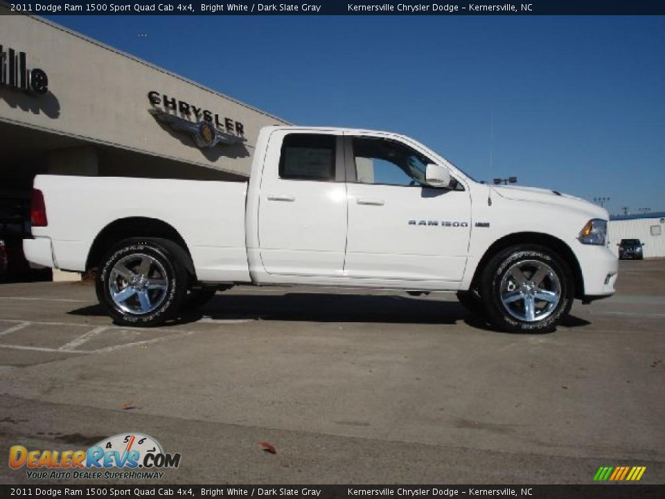 Bright White 2011 Dodge Ram 1500 Sport Quad Cab 4x4 Photo #2