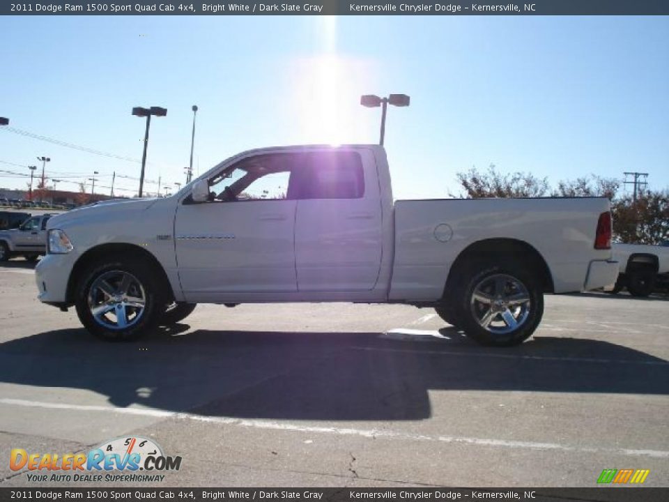 2011 Dodge Ram 1500 Sport Quad Cab 4x4 Bright White / Dark Slate Gray Photo #9