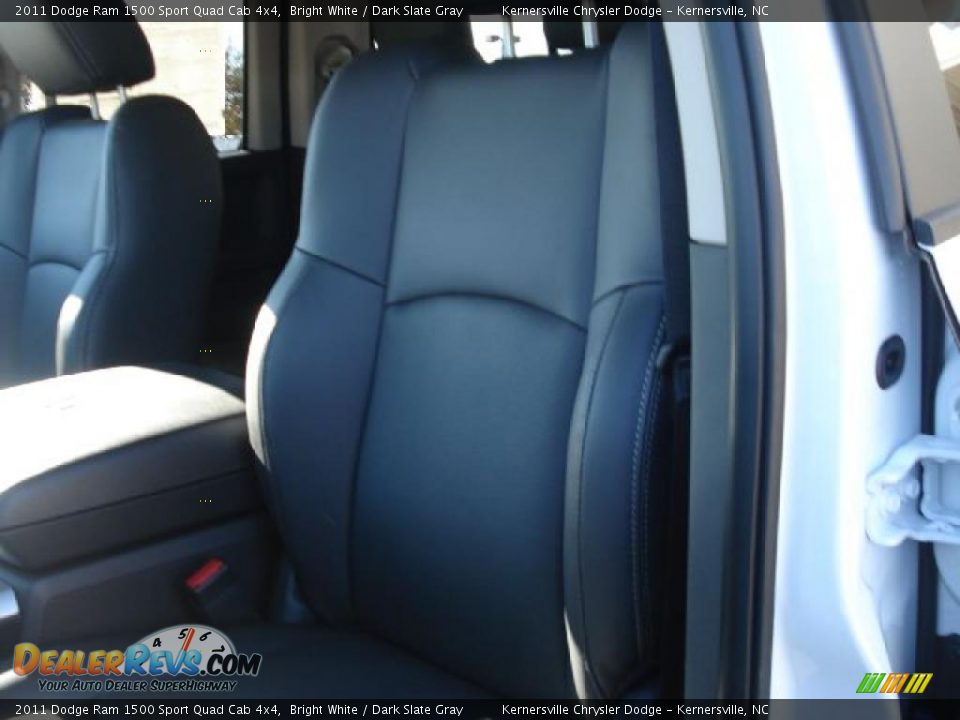 2011 Dodge Ram 1500 Sport Quad Cab 4x4 Bright White / Dark Slate Gray Photo #12
