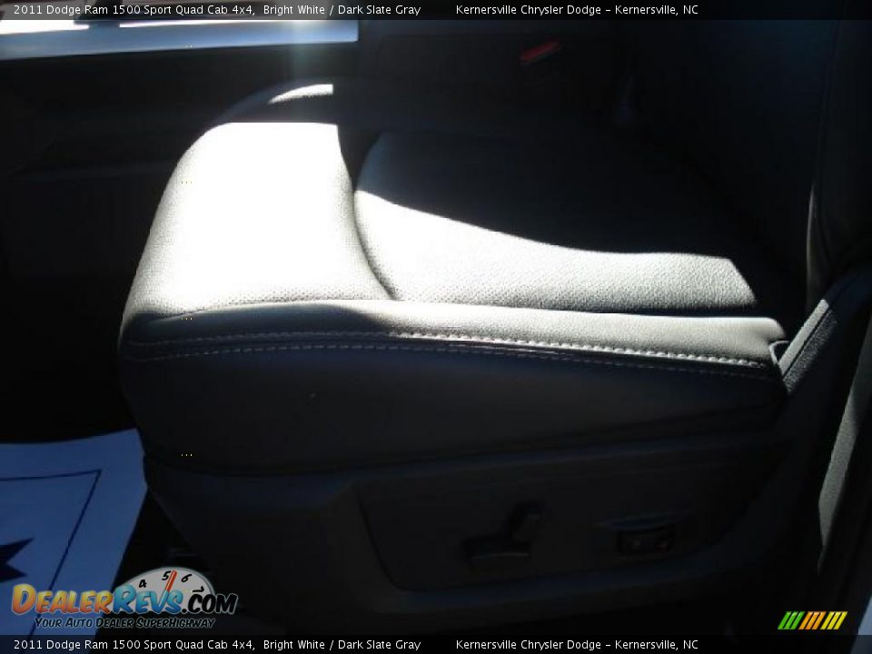2011 Dodge Ram 1500 Sport Quad Cab 4x4 Bright White / Dark Slate Gray Photo #13