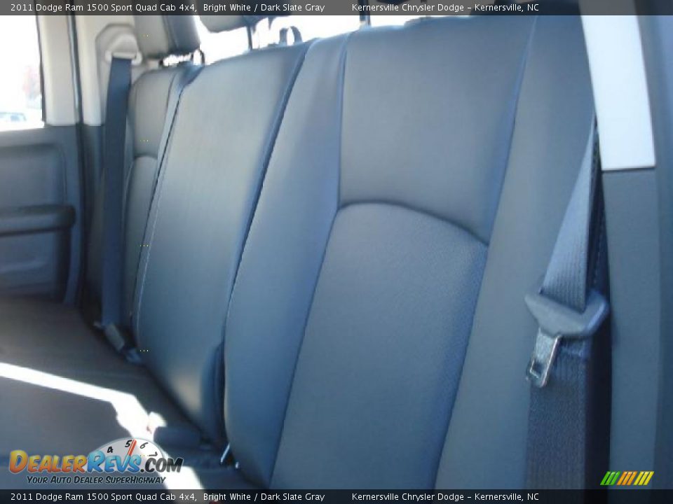 2011 Dodge Ram 1500 Sport Quad Cab 4x4 Bright White / Dark Slate Gray Photo #14
