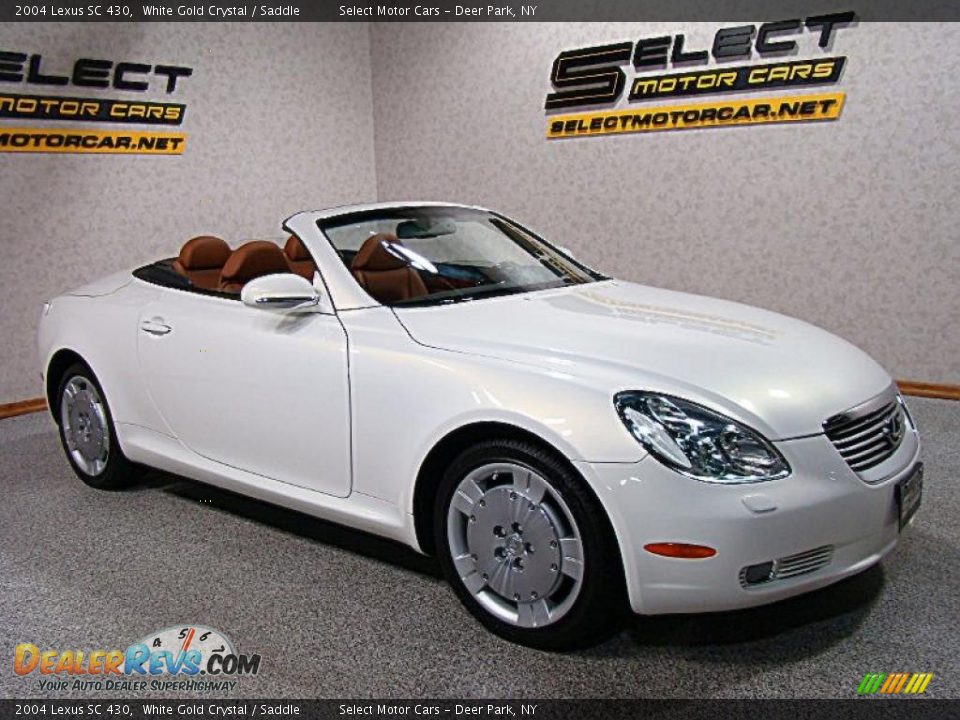 2004 Lexus SC 430 White Gold Crystal / Saddle Photo #3