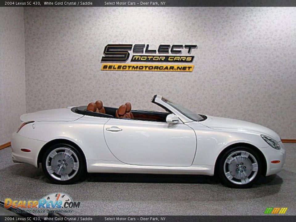 2004 Lexus SC 430 White Gold Crystal / Saddle Photo #4