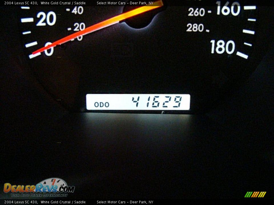 2004 Lexus SC 430 White Gold Crystal / Saddle Photo #13