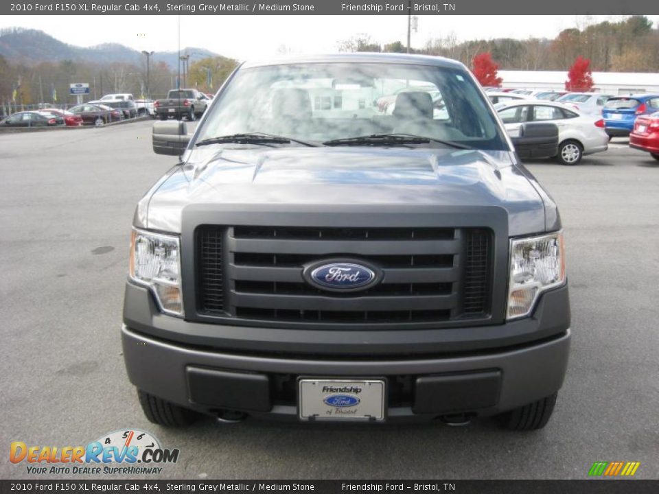 2010 Ford F150 XL Regular Cab 4x4 Sterling Grey Metallic / Medium Stone Photo #3