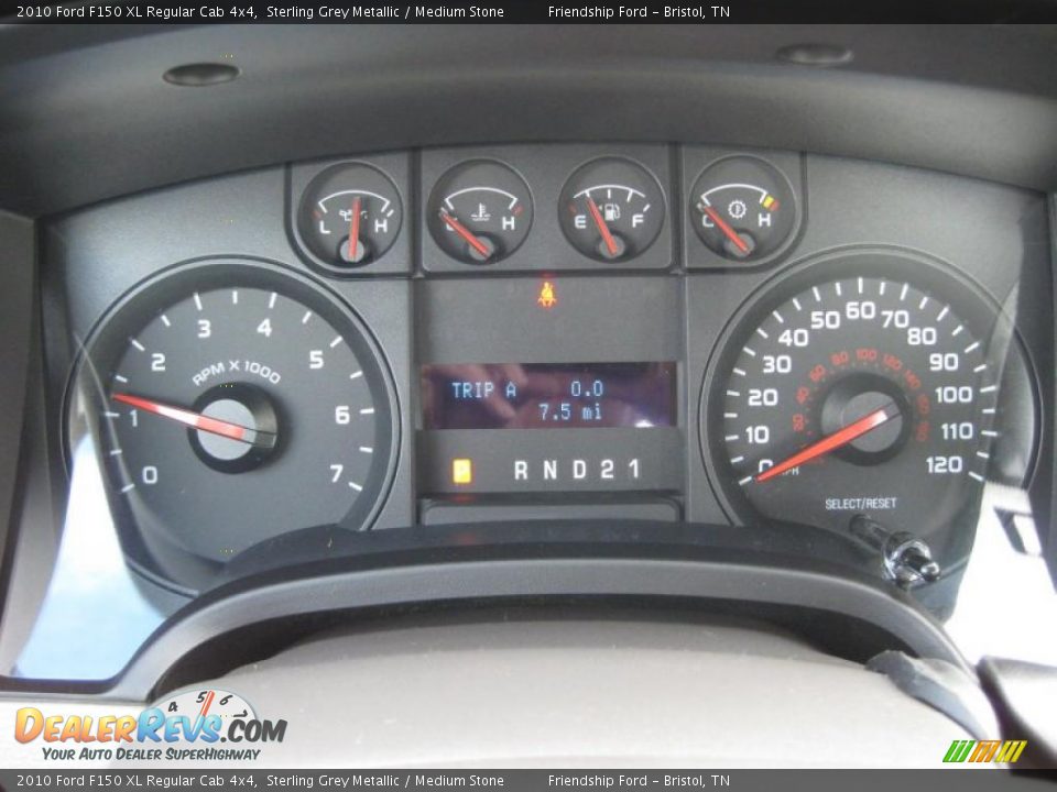 2010 Ford F150 XL Regular Cab 4x4 Gauges Photo #22