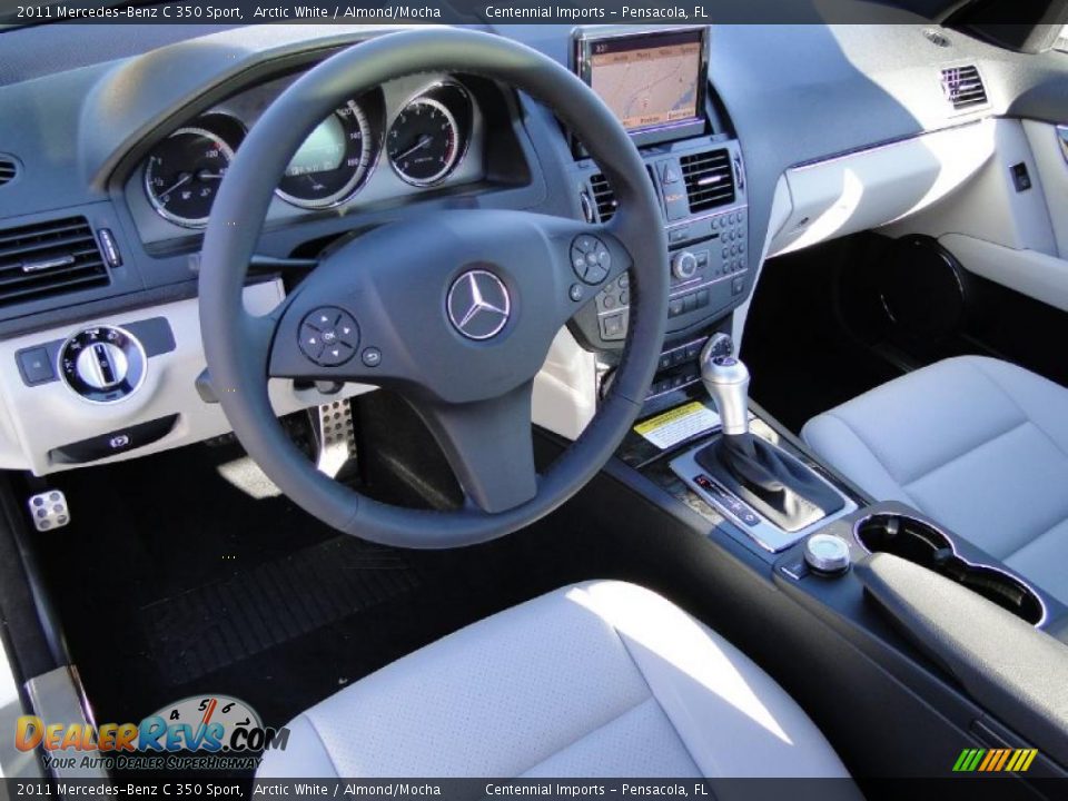 Almond/Mocha Interior - 2011 Mercedes-Benz C 350 Sport Photo #5