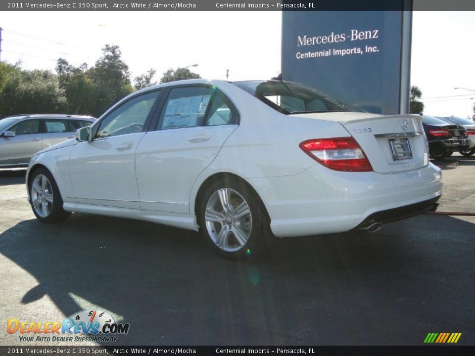 2011 Mercedes-Benz C 350 Sport Arctic White / Almond/Mocha Photo #12