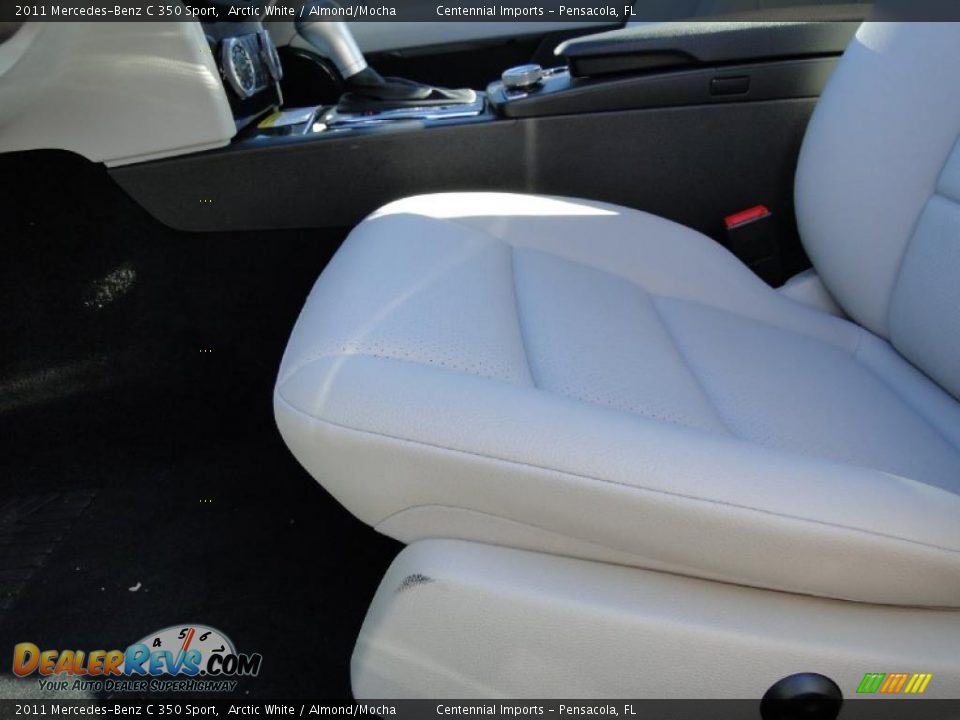 2011 Mercedes-Benz C 350 Sport Arctic White / Almond/Mocha Photo #17