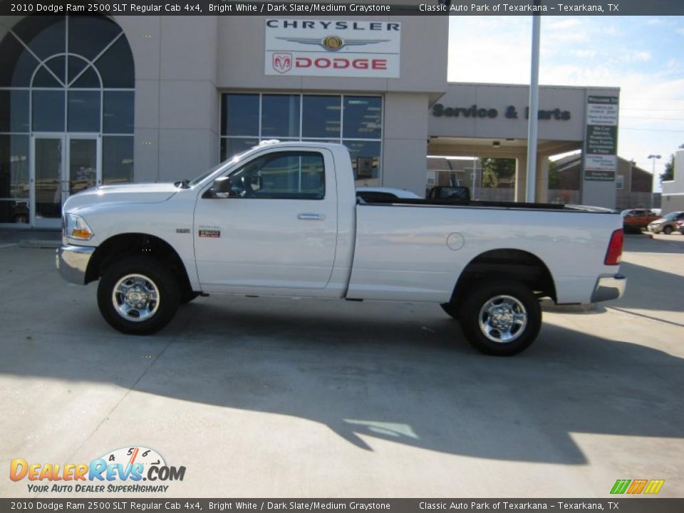 2010 Dodge Ram 2500 SLT Regular Cab 4x4 Bright White / Dark Slate/Medium Graystone Photo #2
