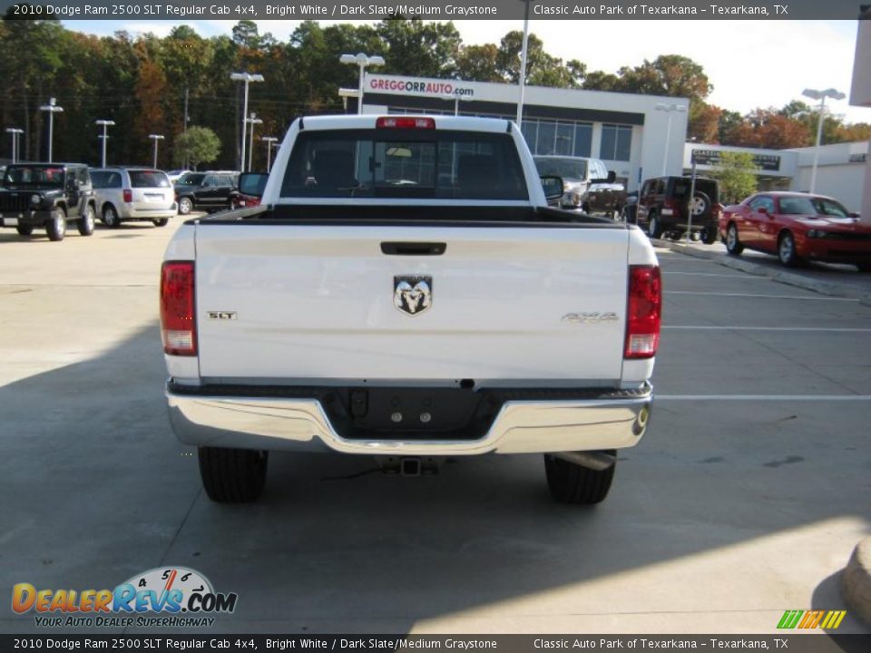 2010 Dodge Ram 2500 SLT Regular Cab 4x4 Bright White / Dark Slate/Medium Graystone Photo #4