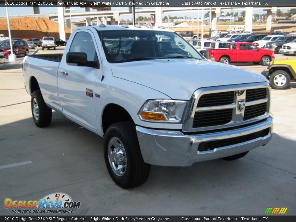 2010 Dodge Ram 2500 SLT Regular Cab 4x4 Bright White / Dark Slate/Medium Graystone Photo #7