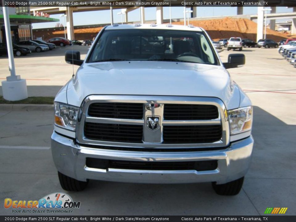 2010 Dodge Ram 2500 SLT Regular Cab 4x4 Bright White / Dark Slate/Medium Graystone Photo #8