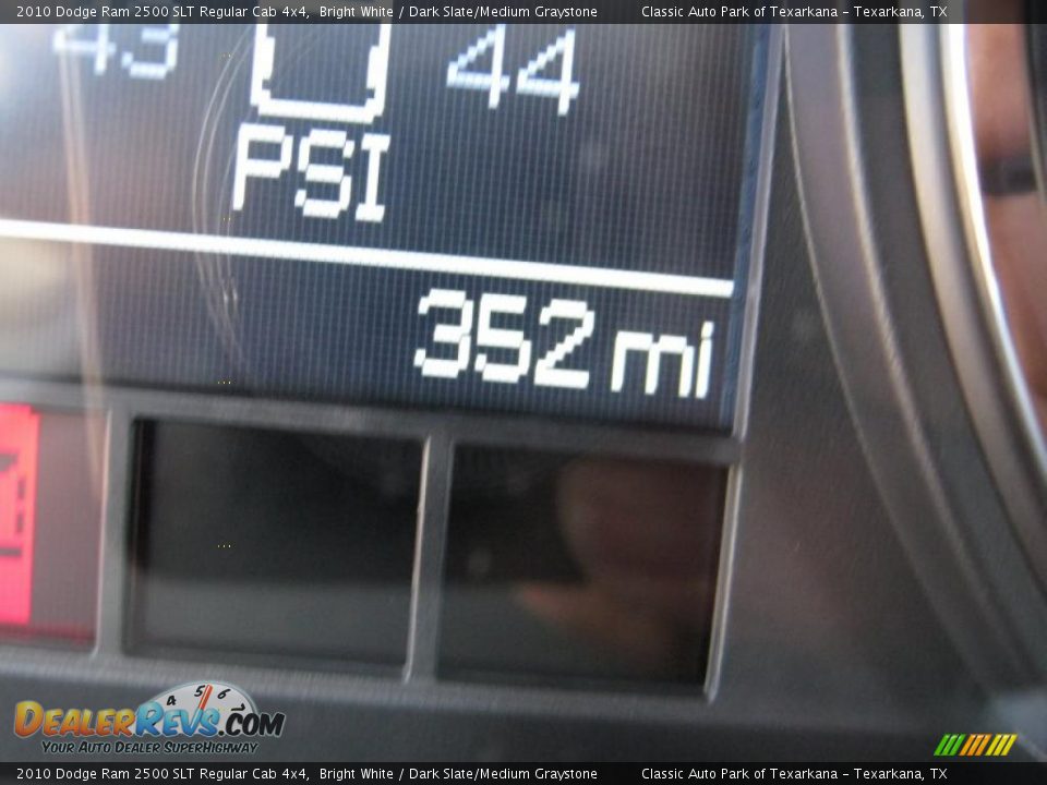 2010 Dodge Ram 2500 SLT Regular Cab 4x4 Bright White / Dark Slate/Medium Graystone Photo #11