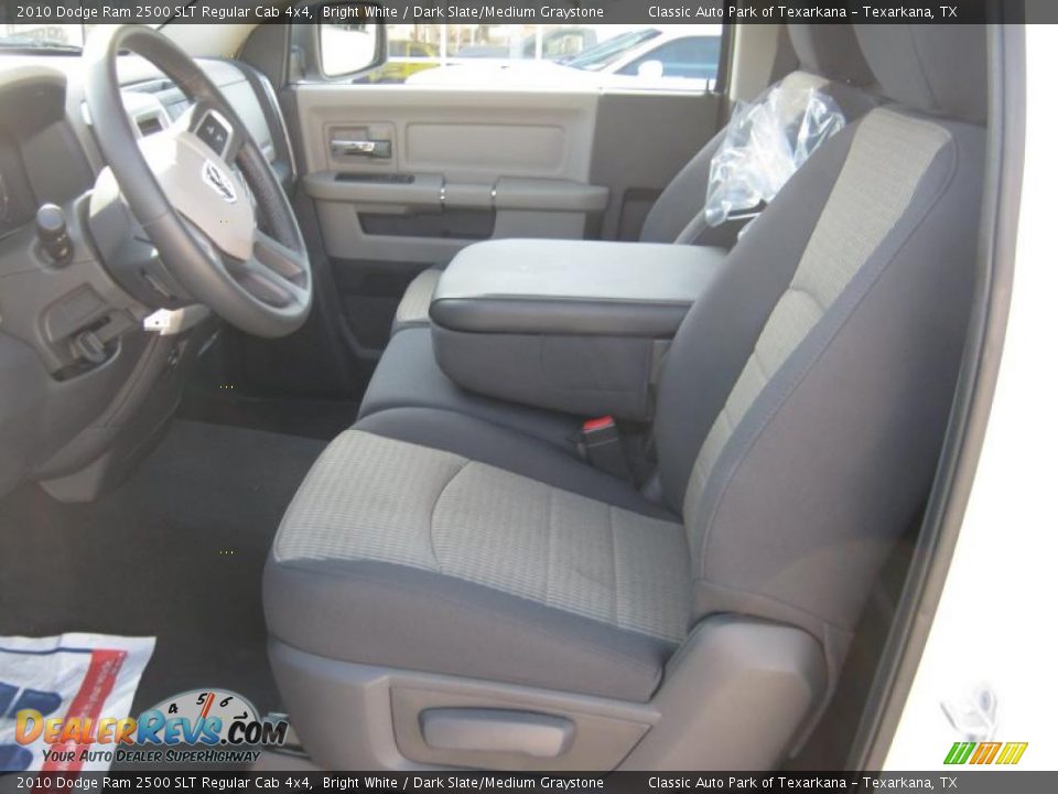 2010 Dodge Ram 2500 SLT Regular Cab 4x4 Bright White / Dark Slate/Medium Graystone Photo #14