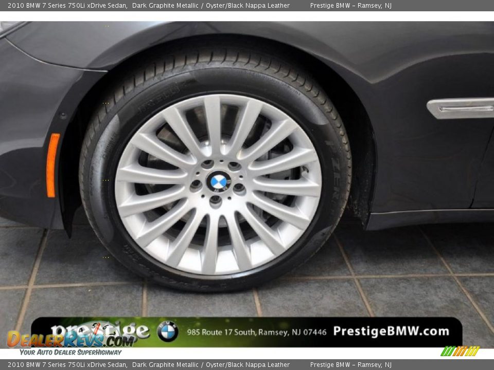 2010 BMW 7 Series 750Li xDrive Sedan Dark Graphite Metallic / Oyster/Black Nappa Leather Photo #6