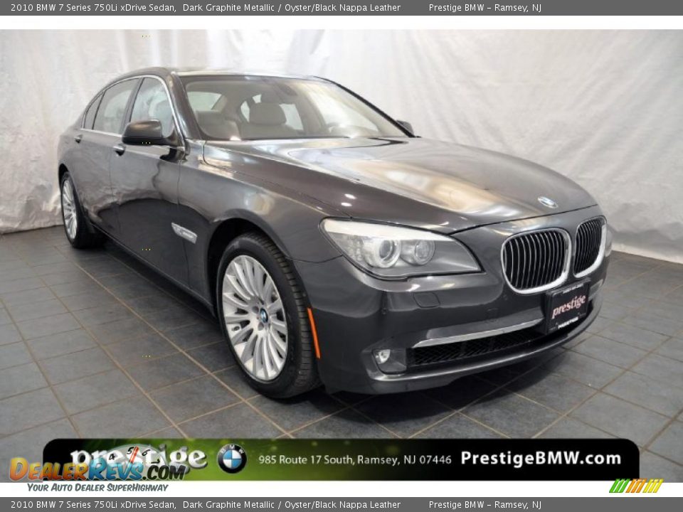 2010 BMW 7 Series 750Li xDrive Sedan Dark Graphite Metallic / Oyster/Black Nappa Leather Photo #8