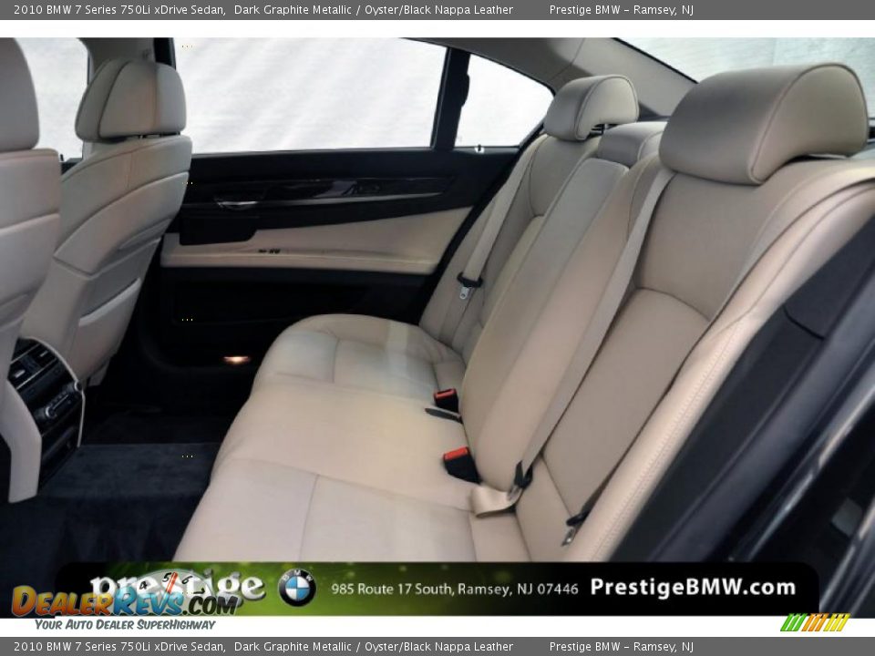 2010 BMW 7 Series 750Li xDrive Sedan Dark Graphite Metallic / Oyster/Black Nappa Leather Photo #9