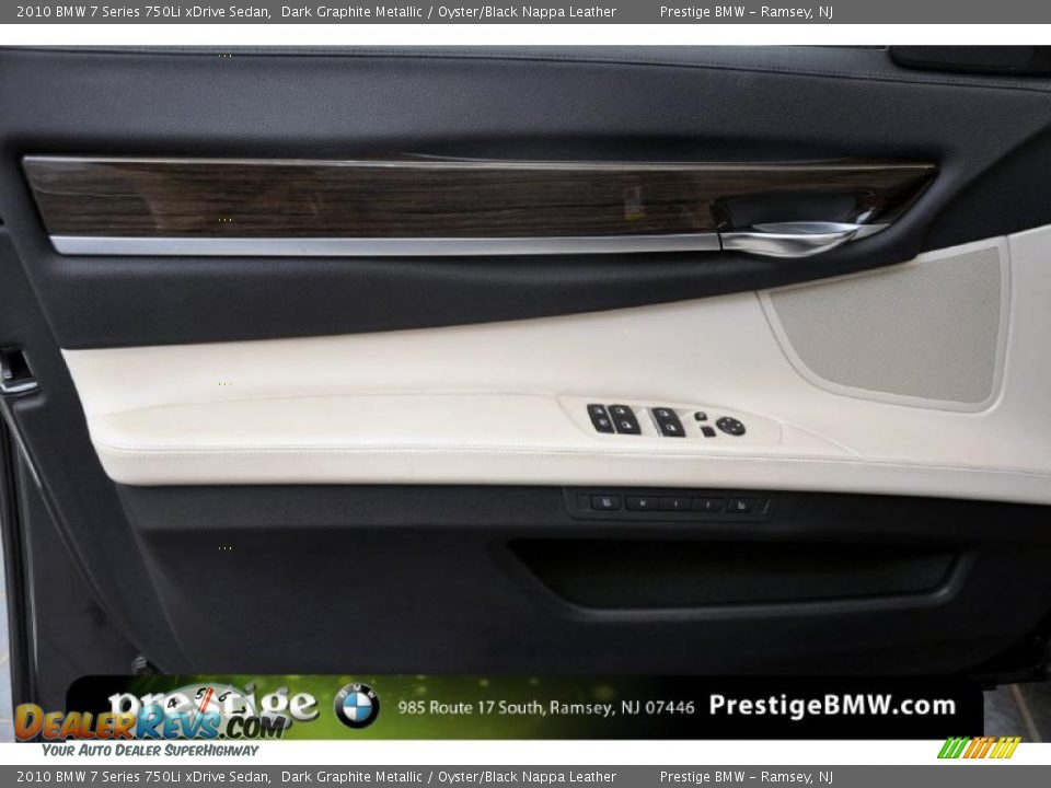 2010 BMW 7 Series 750Li xDrive Sedan Dark Graphite Metallic / Oyster/Black Nappa Leather Photo #10