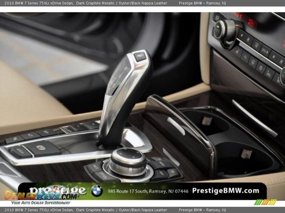 2010 BMW 7 Series 750Li xDrive Sedan Dark Graphite Metallic / Oyster/Black Nappa Leather Photo #18