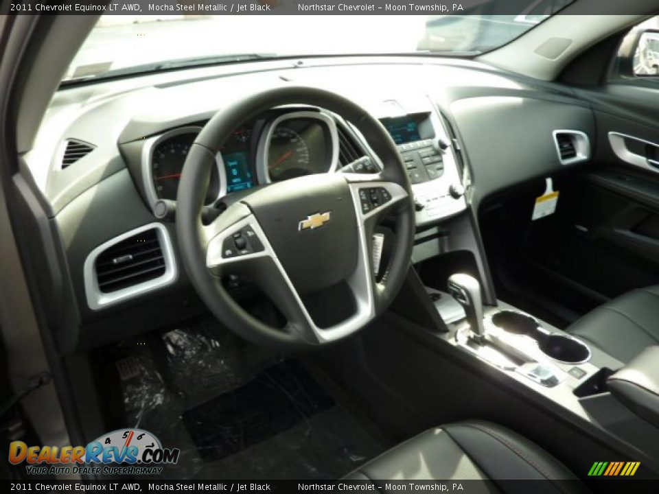 Jet Black Interior - 2011 Chevrolet Equinox LT AWD Photo #13