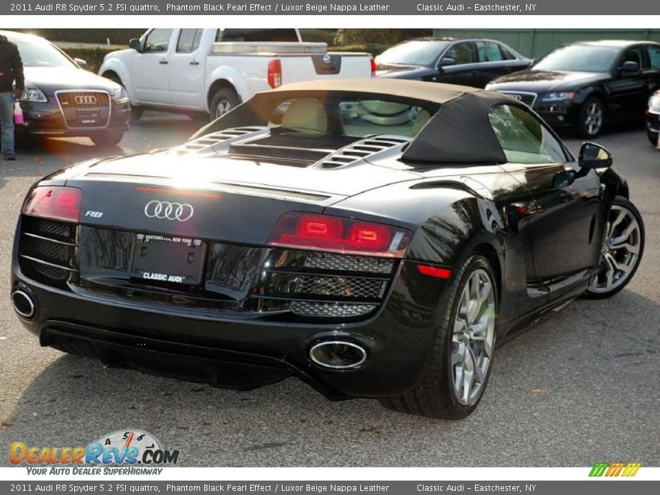 Phantom Black Pearl Effect 2011 Audi R8 Spyder 5.2 FSI quattro Photo #4