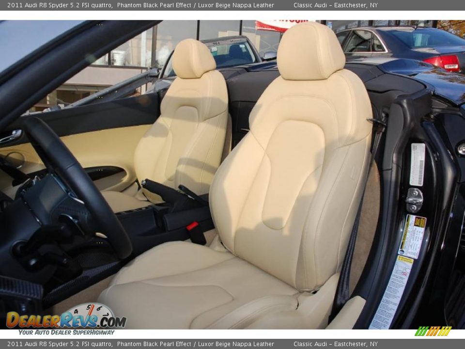 Luxor Beige Nappa Leather Interior - 2011 Audi R8 Spyder 5.2 FSI quattro Photo #15