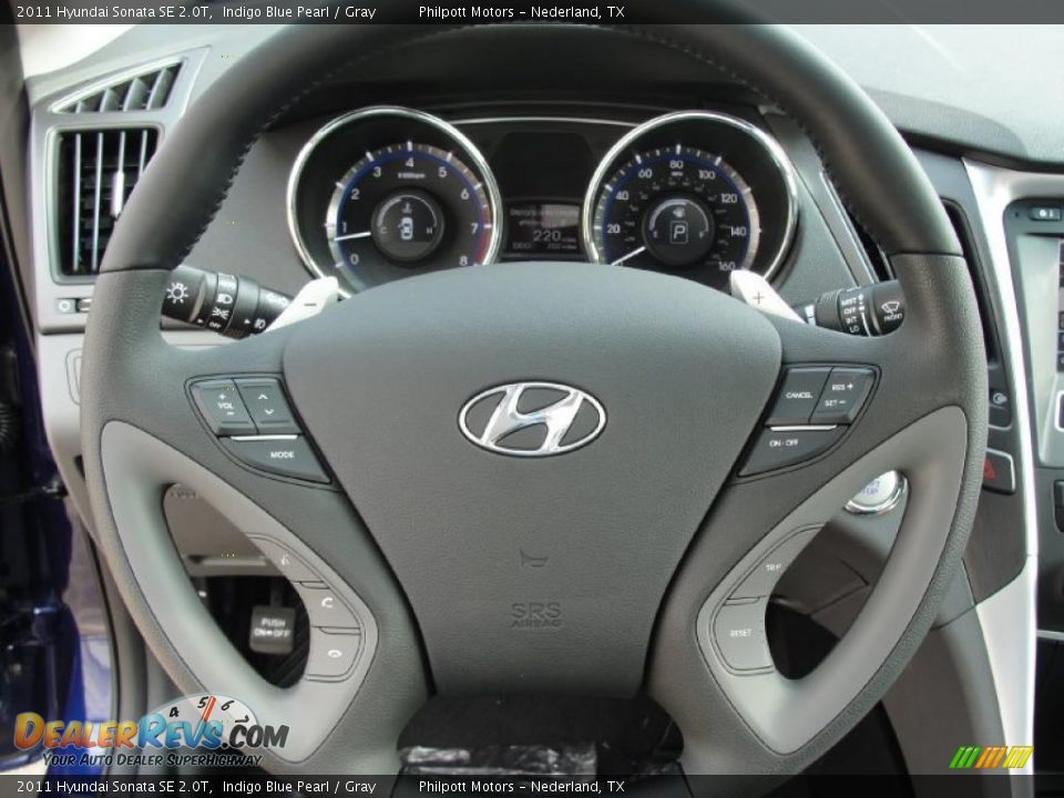 2011 Hyundai Sonata SE 2.0T Steering Wheel Photo #32