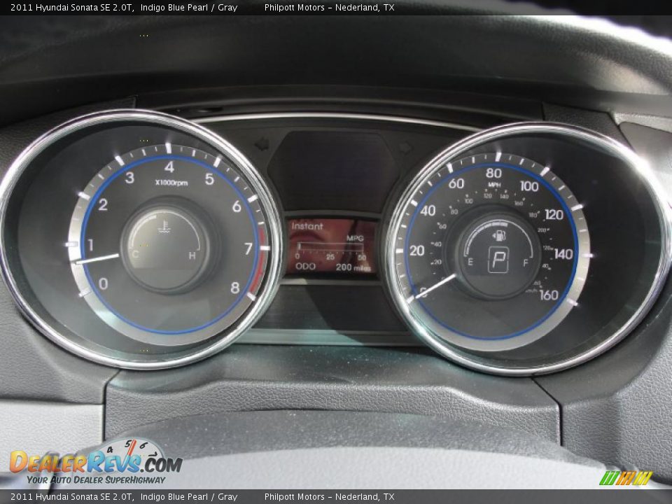 2011 Hyundai Sonata SE 2.0T Gauges Photo #33