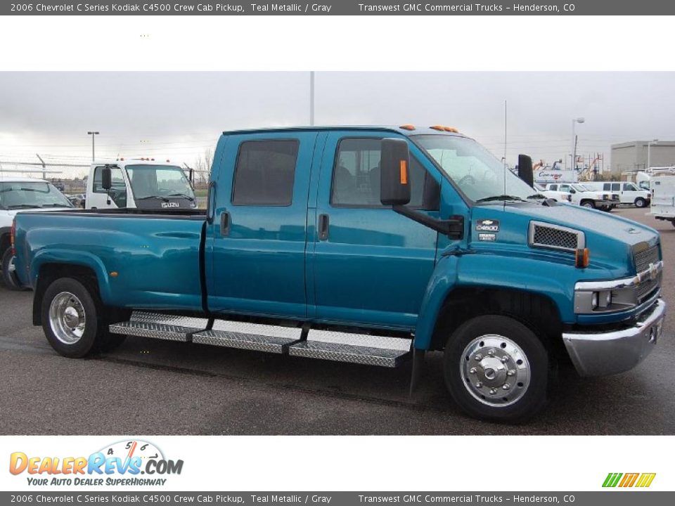 Teal Metallic 2006 Chevrolet C Series Kodiak C4500 Crew Cab Pickup Photo #2