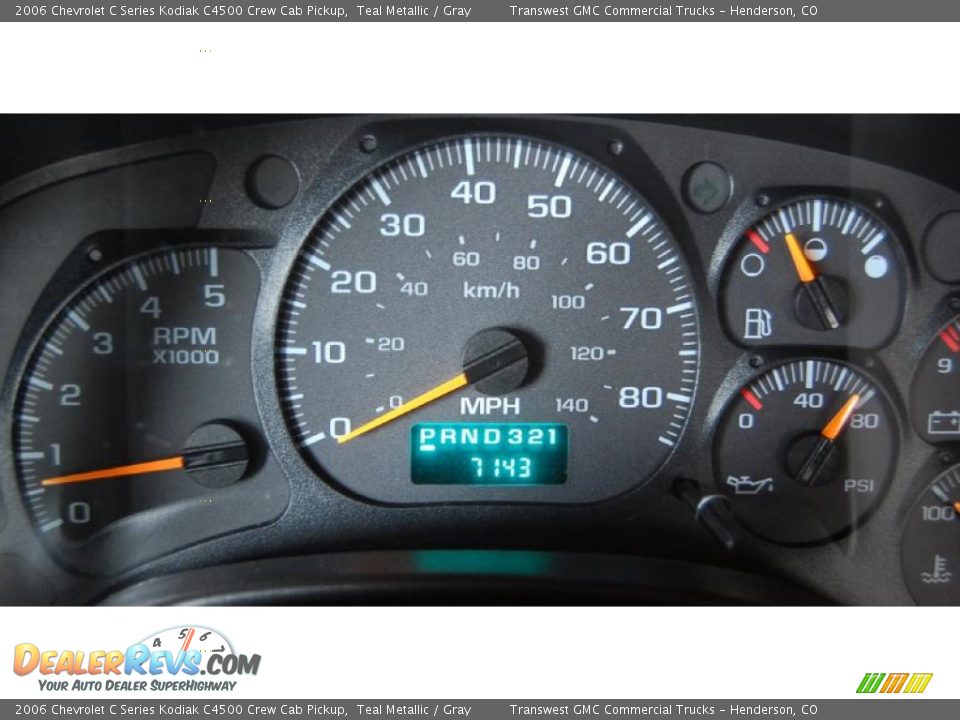 2006 Chevrolet C Series Kodiak C4500 Crew Cab Pickup Gauges Photo #11