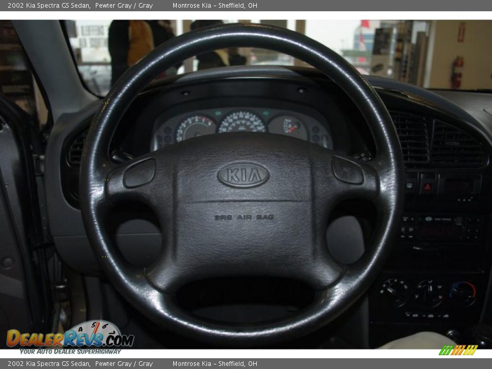 2002 Kia Spectra GS Sedan Steering Wheel Photo #28