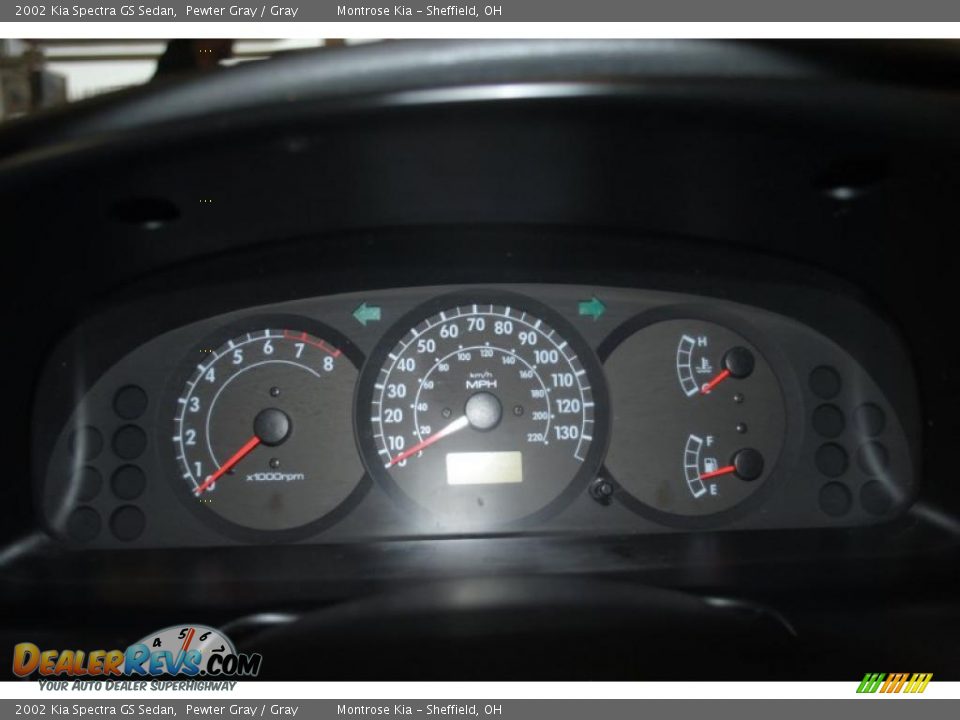 2002 Kia Spectra GS Sedan Gauges Photo #29