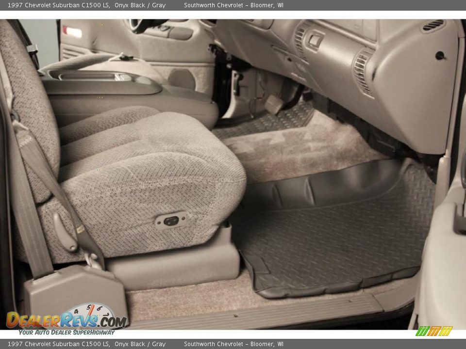 1997 Chevrolet Suburban C1500 LS Onyx Black / Gray Photo #6